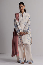Coco Zara Shahjahan Embroidered Khaddar Unstitched 3Pc D-10B DIBA