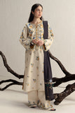 Coco Zara Shahjahan Embroidered Karandi Unstitched 3Pc D-9B ASMANI