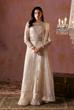 Tara by Sardinia Embroidered Organza Unstitched 3Pc Suit - Dove