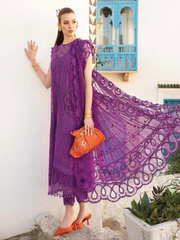 Maria.B Unstitched Embroidered Luxury Lawn 3Pc Suit D-2402-B