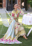 SUNSHINE BOUQUET Printed Chikankari Lawn and Digital Printed Voile Dupatta from ELAF's "PRINT CHIKANKARI" 2024 Collection.