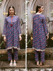 Zellbury Winter Printed Viscose Unstitched 2Pc Suit WUW23X20662