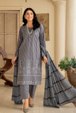 Safwa Ashley Embroidered Viscose Doria Unstitched 3Pc Suit ASC-05
