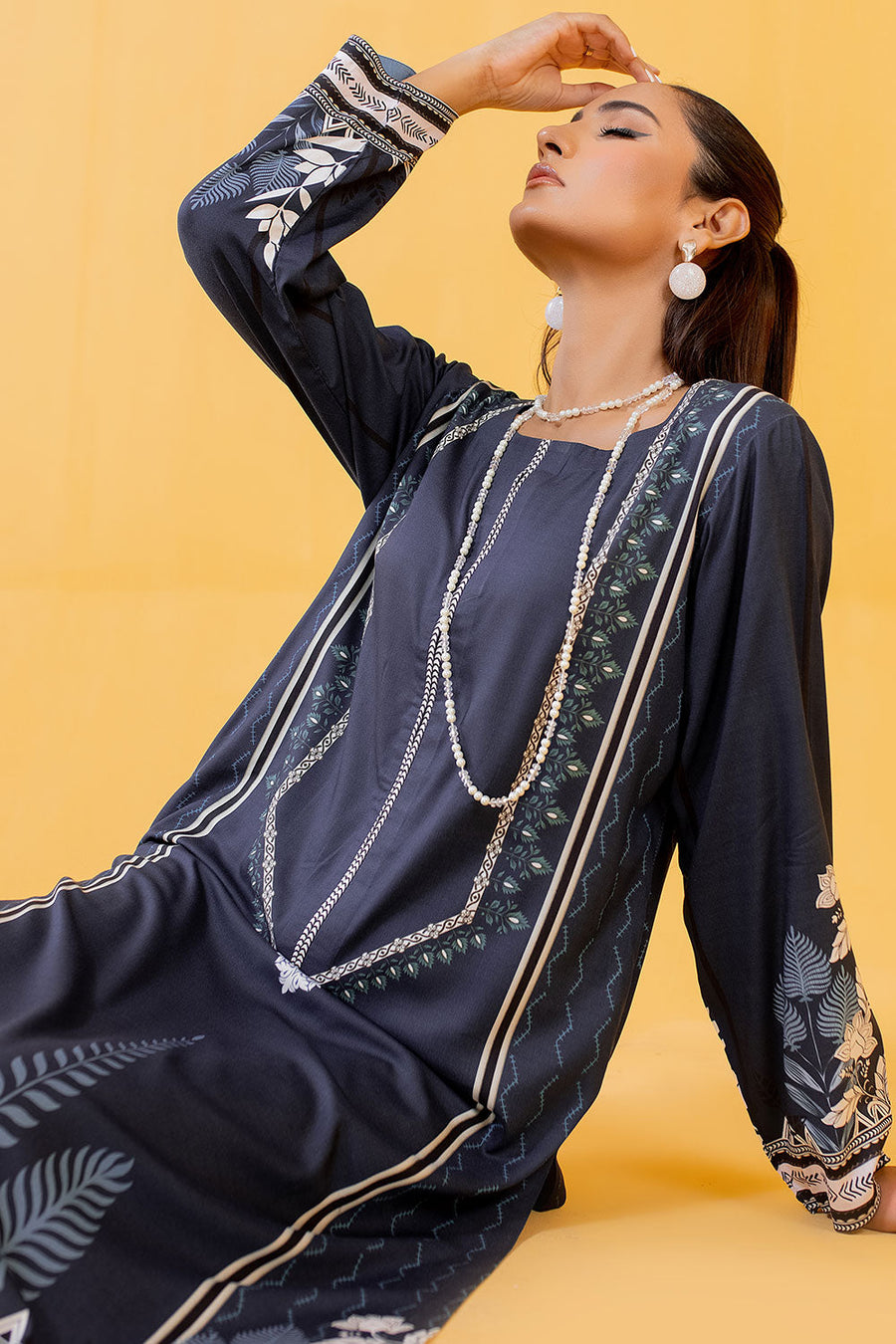 Safwa Tia Digital Printed Viscose Unstitched 1Piece Kurti VTC-20