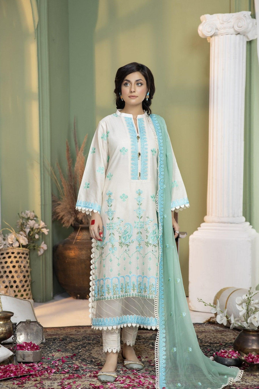 OPC-10 - SAFWA OPAL 3-PIECE COLLECTION VOL 1 Shop Online | Pakistani Dresses | Dresses