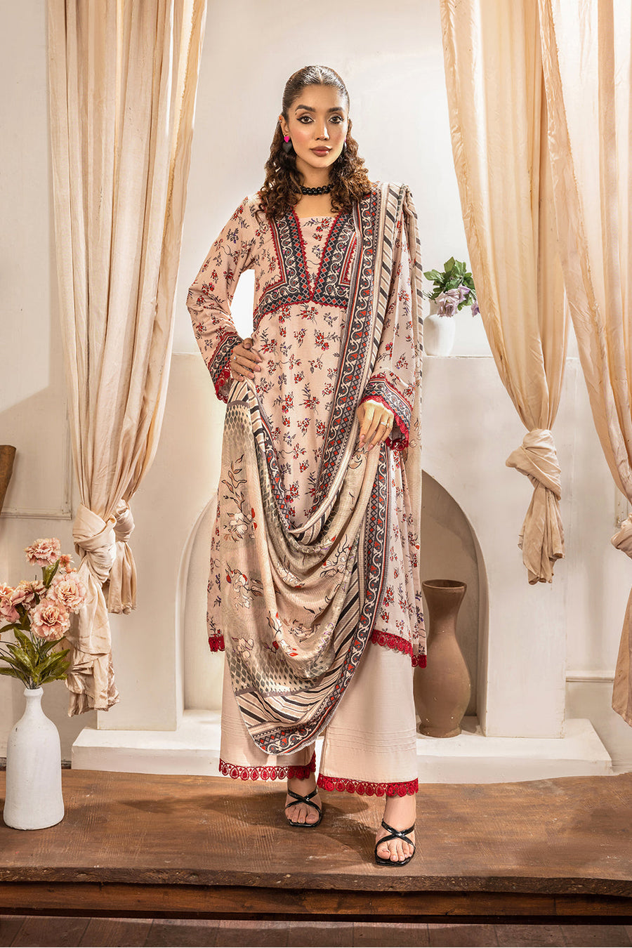 Rada by Safwa Digital Printed Doria Viscose Unstitched 3Pc Suit RAD - 03