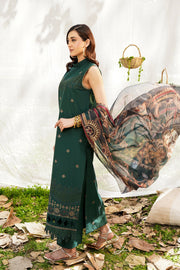 Safwa Skye Premium Embroidered Lawn Unstitched 3Pc Suit SKY-05