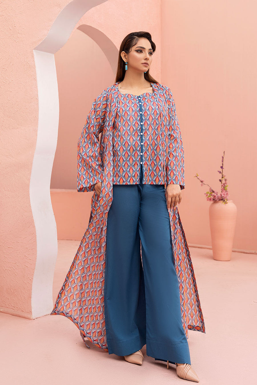 Safwa Orla Unstitched Printed Lawn 2Piece Suit - OR 64