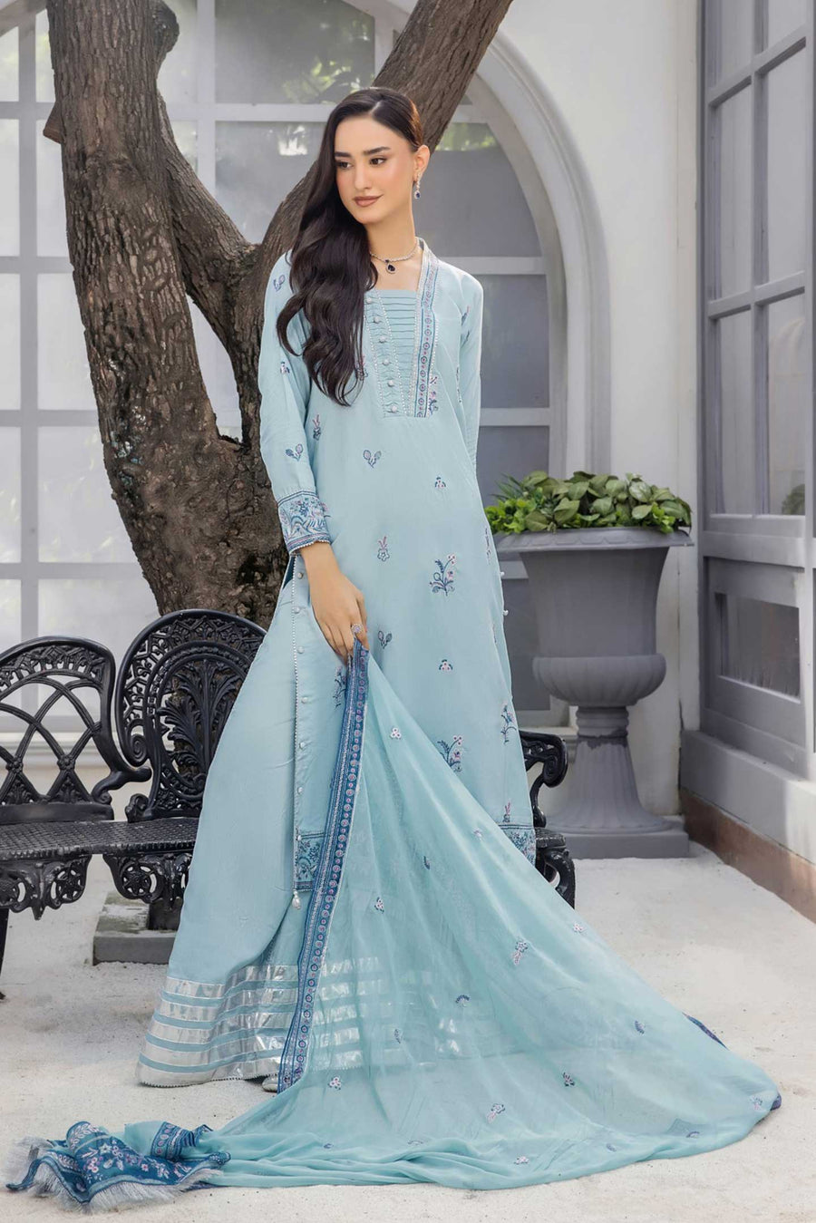 Zarya by Safwa Embroidered Viscose Unstitched 3Pc Suit ZAR-04