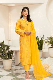 GSC-05 - SAFWA GARNET 3-PIECE EMBROIDERED COLLECTION VOL 01