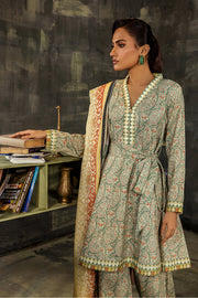 Melora by Safwa Digital Printed Doria Viscose Unstitched 3Pc Suit MLO-04