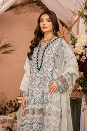 Safwa Greta Premium Embroidered Lawn Unstitched 3Pc Suit SGR-04