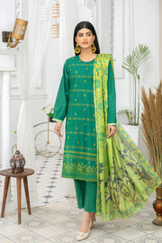 Safwa Embroidered Lawn Pret 3Pc Suit 3P-EMB-113