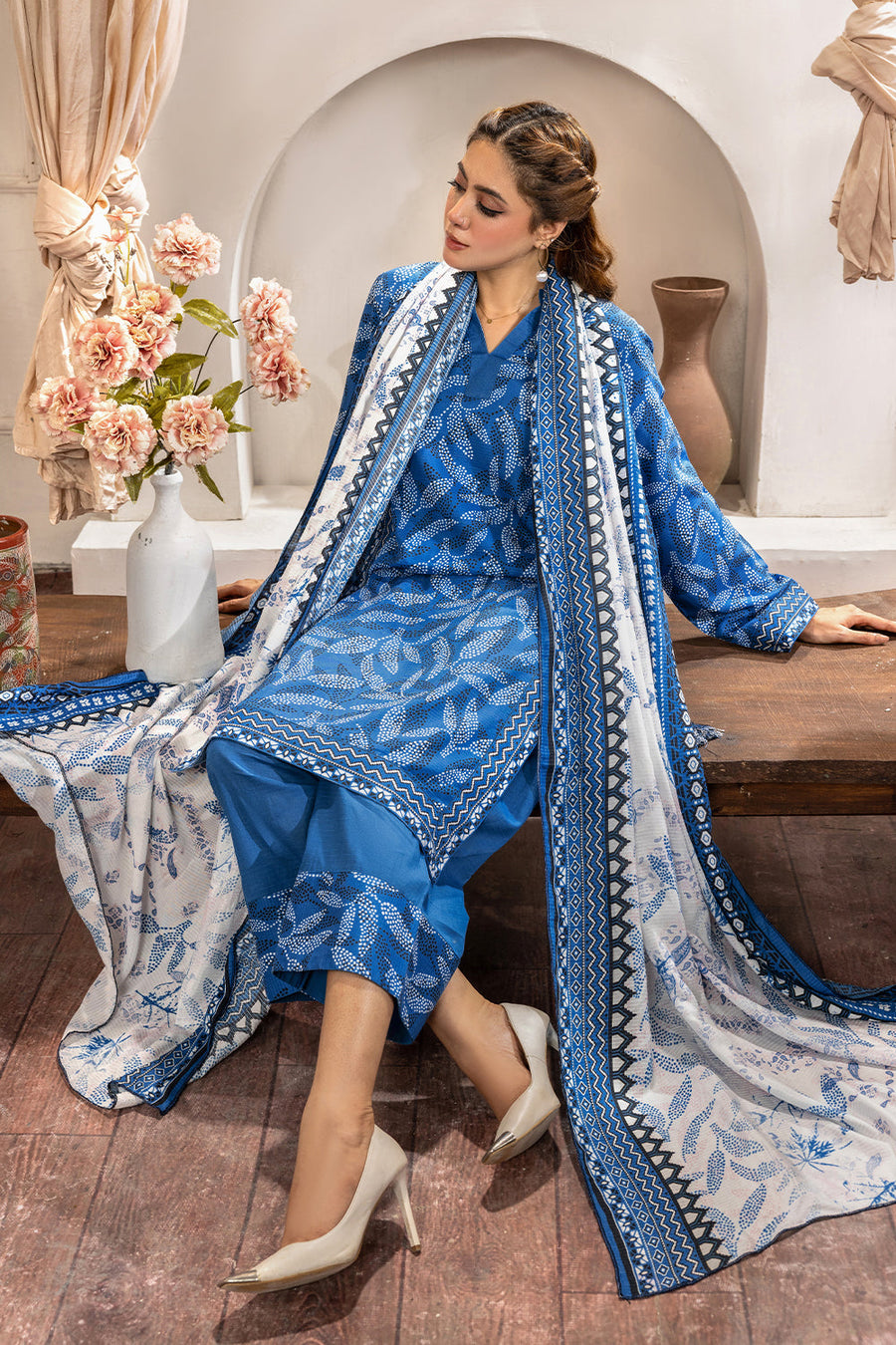 Rada by Safwa Digital Printed Doria Viscose Unstitched 3Pc Suit RAD - 04