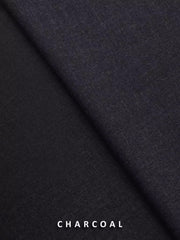 Victor by edenrobe Men's Unstitched Blended Fabric Suit - Charcoal