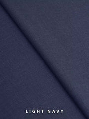 Victor by edenrobe Men's Unstitched Blended Fabric Suit - Light Navy