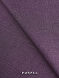 Victor by edenrobe Men's Unstitched Blended Fabric Suit - Purple