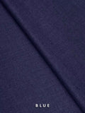 Prime by edenrobe Men's Unstitched Blended Fabric Suit - Blue