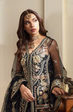 Fabiha Fatima Mehar-o-Maah Embroidered Net Unstitched 3Pc Suit - OPAL