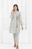 Safwa Printed Lawn Pret 2Pc Suit (Shirt/Trouser) 2301-01