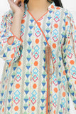 Safwa Printed Lawn Pret 2Pc Suit (Shirt/Trouser) 2301-01