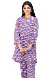 Safwa Printed Lawn Pret 2Pc Suit (Shirt/Trouser) 2301-02