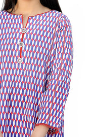 Safwa Printed Lawn Pret 2Pc Suit (Shirt/Trouser) 2301-02