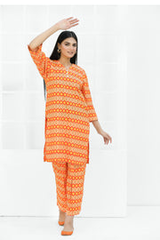 Safwa Printed Lawn Pret 2Pc Suit (Shirt/Trouser) 2301-03