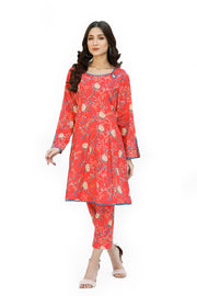 Safwa Printed Lawn Pret 2Pc Suit (Shirt/Trouser) 2301-04