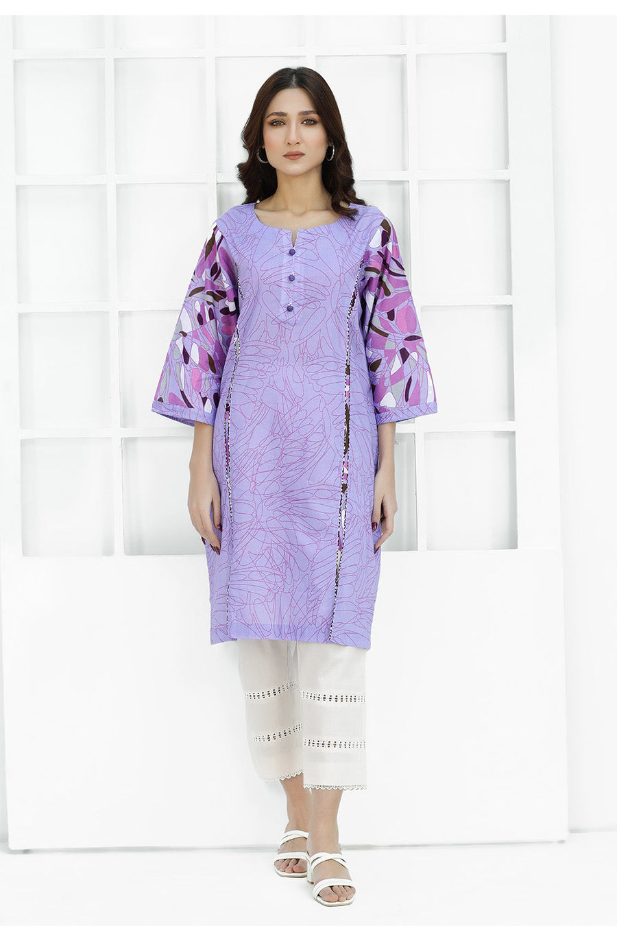 Safwa Digital Printed Pret Lawn Shirt 2301-07