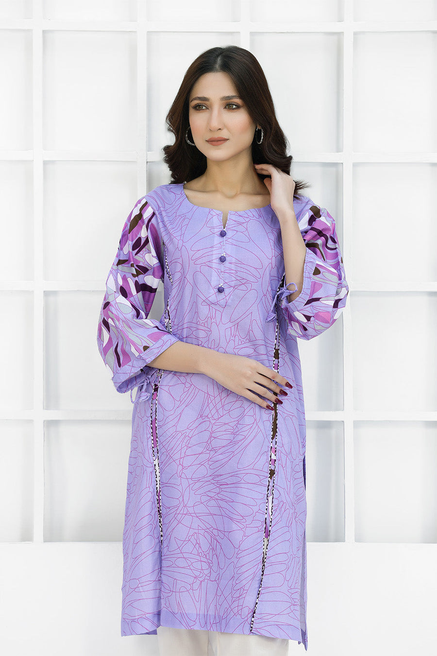 Safwa Digital Printed Pret Lawn Shirt 2301-07