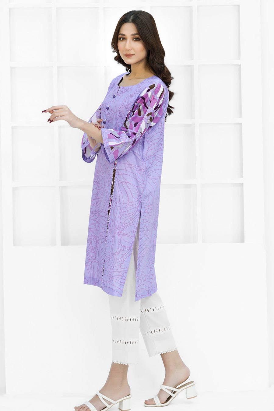 Safwa Digital Printed Pret Lawn Shirt 2301-07