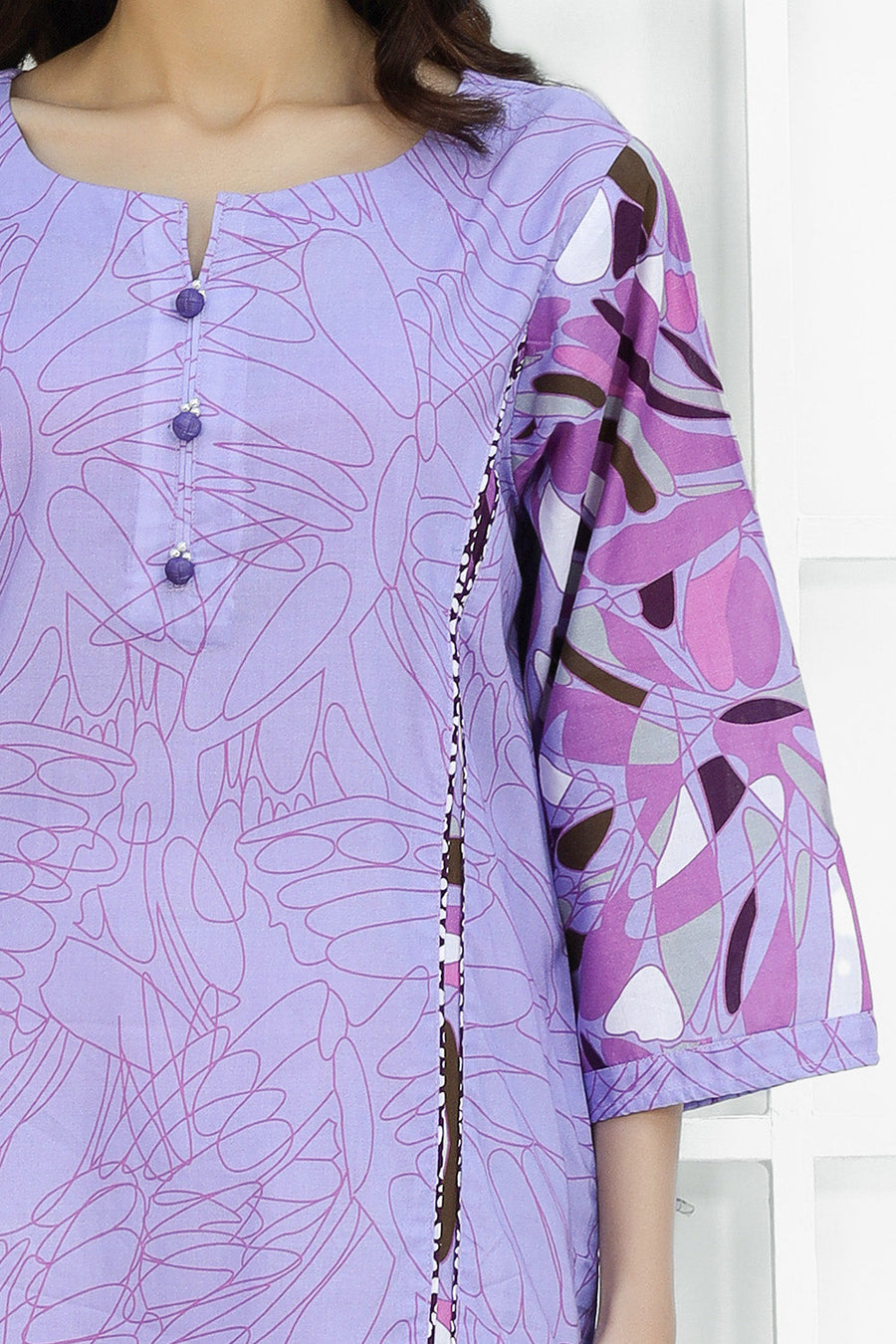 Safwa Digital Printed Pret Lawn Shirt 2301-07