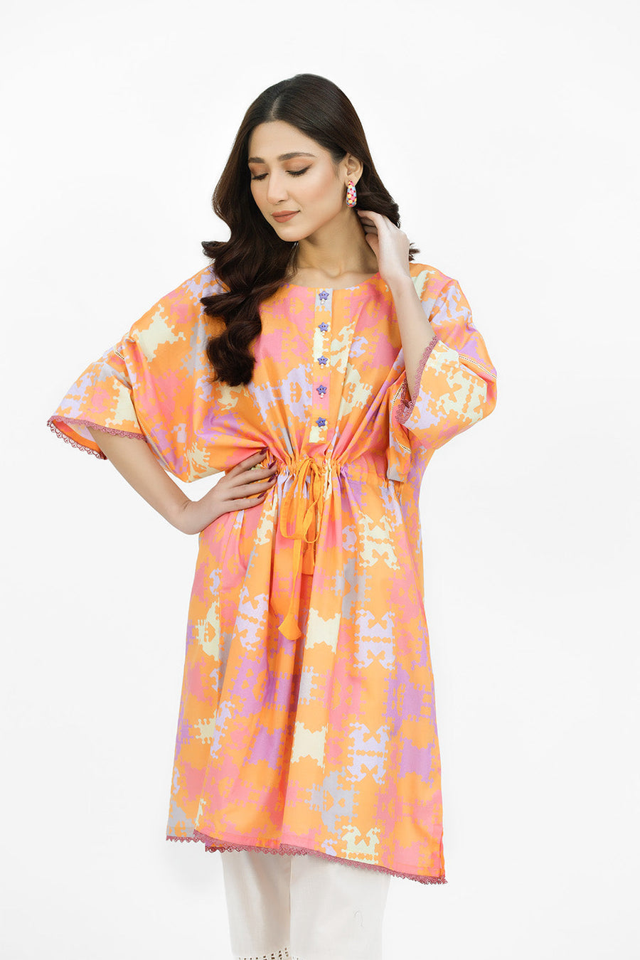 Safwa Digital Printed Pret Lawn Shirt 2301-09