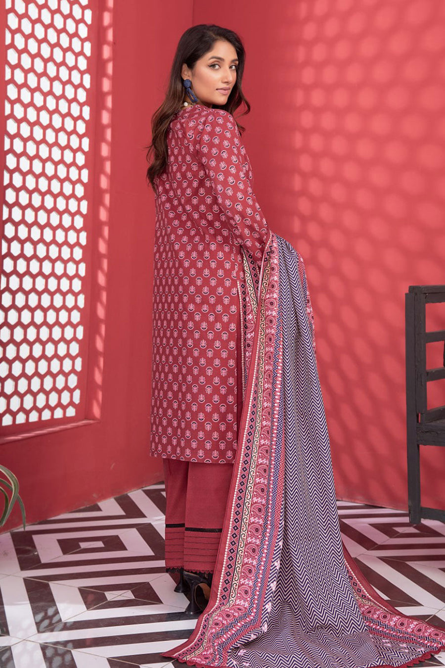 SGL-16 - SAFWA GLORIA KHADDAR 3 PIECE COLLECTION