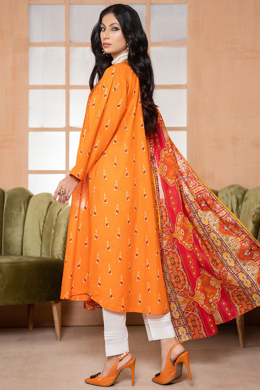 Safwa Mulberry Digital Printed Lawn Unstitched 2 Piece Suit MLS-23