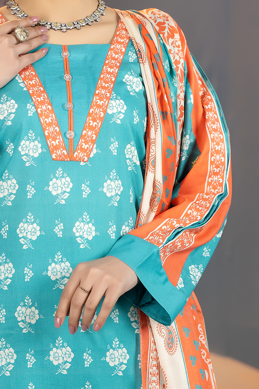 Safwa Summer Printed Lawn Unstitched 3 Piece Suit SSP-16