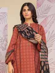 edenrobe Allure Lawn Unstitched Printed 3Pc Suit EWU24A1-26249-3P