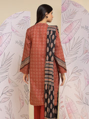 edenrobe Allure Lawn Unstitched Printed 3Pc Suit EWU24A1-26249-3P