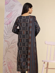 edenrobe Allure Lawn Unstitched Printed 3Pc Suit EWU24A1-26447-3P