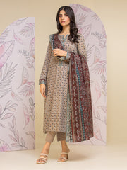 edenrobe Allure Lawn Unstitched Printed 3Pc Suit EWU24A1-26461-3P