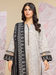 edenrobe Allure Lawn Unstitched Printed 3Pc Suit EWU24A1-28018-3P