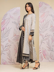 edenrobe Allure Lawn Unstitched Printed 3Pc Suit EWU24A1-28018-3P