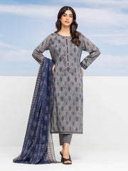 edenrobe Allure Lawn Unstitched Printed 3Pc Suit EWU24A1-28041-3P