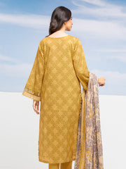 edenrobe Allure Lawn Unstitched Printed 3Pc Suit EWU24A1-28209-3P