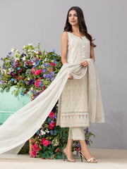 edenrobe Premium Embroidered Lawn Unstitched 3Pc Suit EWU22V1-26500