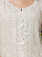 edenrobe Premium Embroidered Lawn Unstitched 3Pc Suit EWU22V1-26500