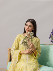 edenrobe Premium Embroidered Lawn Unstitched 3Pc Suit EWU22V1-26510