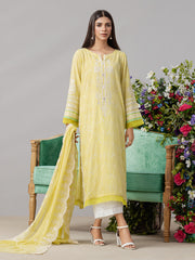 edenrobe Premium Embroidered Lawn Unstitched 3Pc Suit EWU22V1-26510