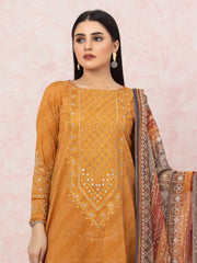 edenrobe Premium Embroidered Lawn Unstitched 3Pc Suit EWU22V1-26542
